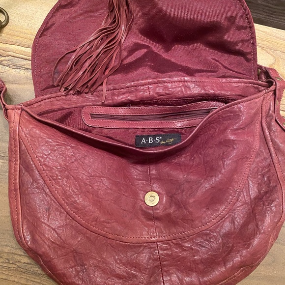 ABS Allen Schwartz Half Moon Leather Bag - Picture 5 of 8